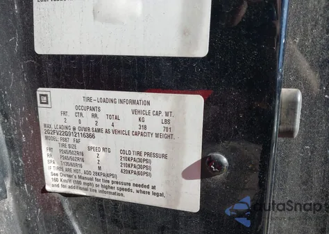 2001 Pontiac Firebird Formula из США, поврежденный, VIN 2G2FV22G912116366